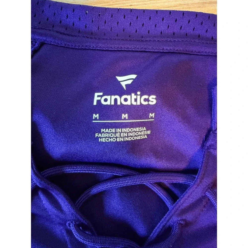 Fanatics Minnesota Vikings Lace Up Jersey Shirt Women’s Medium Purple NFL - Picture 4 of 4